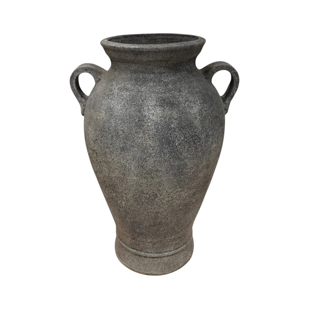 Malva Black Terracotta Urn - 60cm