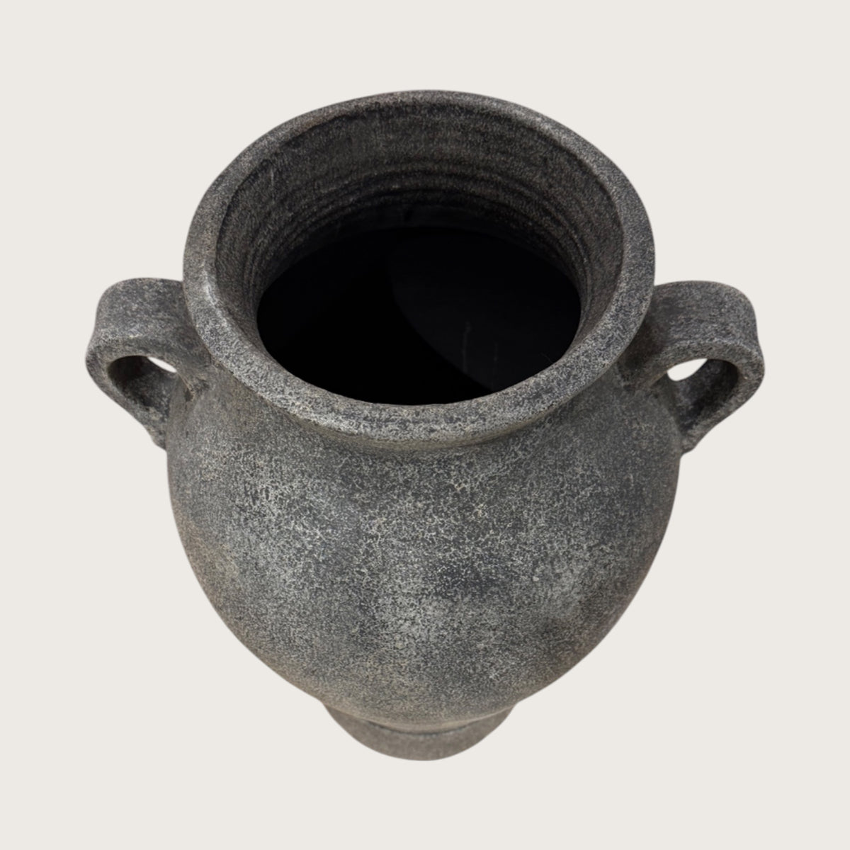 Malva Black Terracotta Urn - 60cm