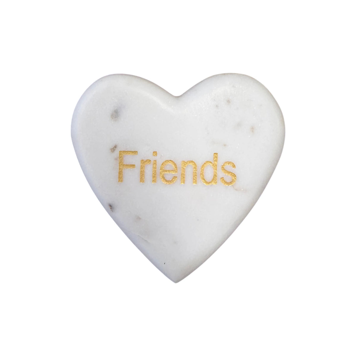 Marble Heart Paperweight Large - Friends