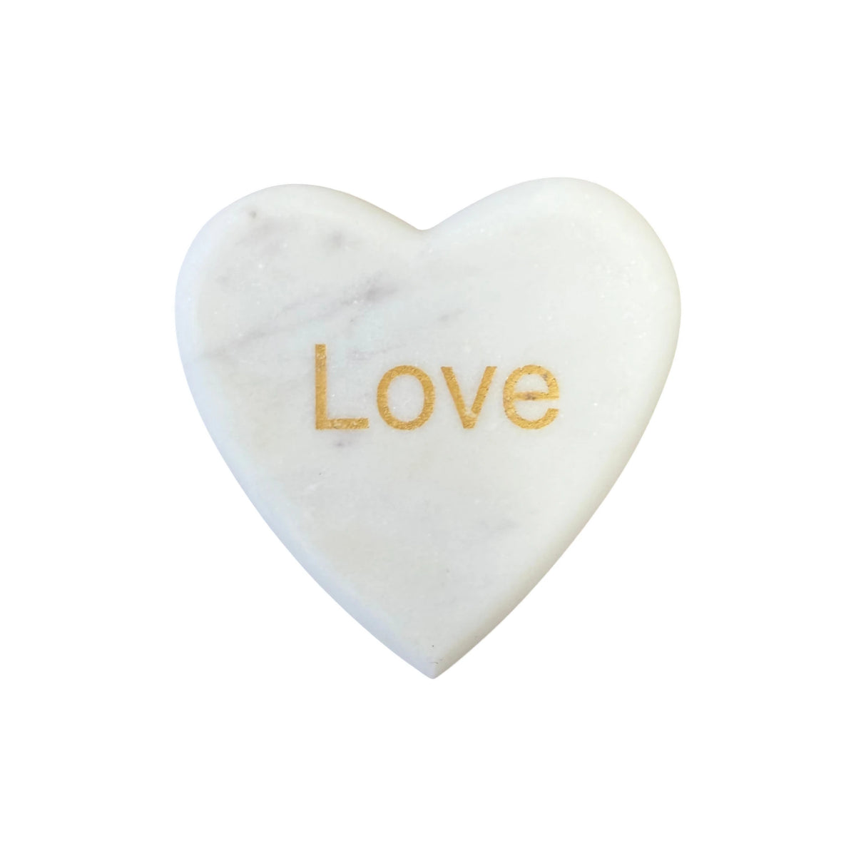Marble Heart Paperweight Large - Love