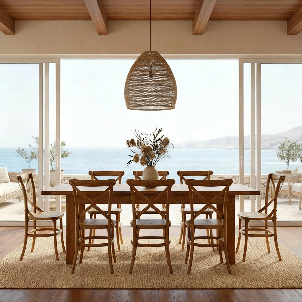 Bellagio Extension Dining Table 210-310cm - Toffee Parquetry