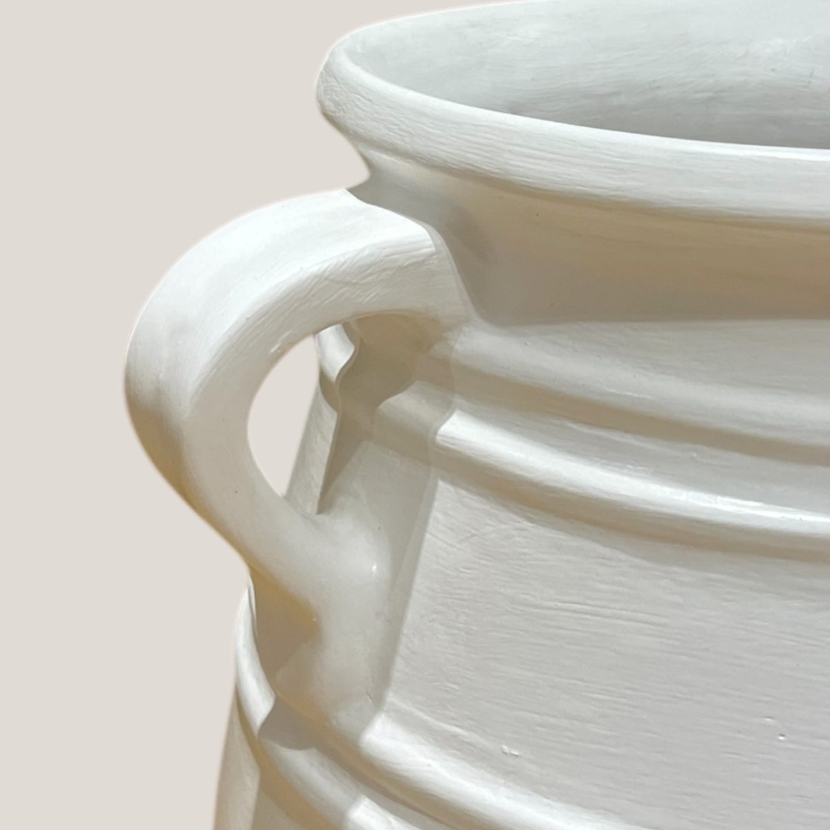 White Mediterranean Pot - 80cm