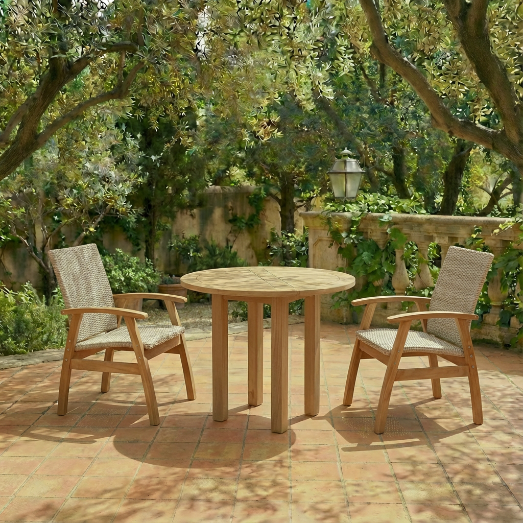 Balmoral Round Dining Table 80cm - Teak