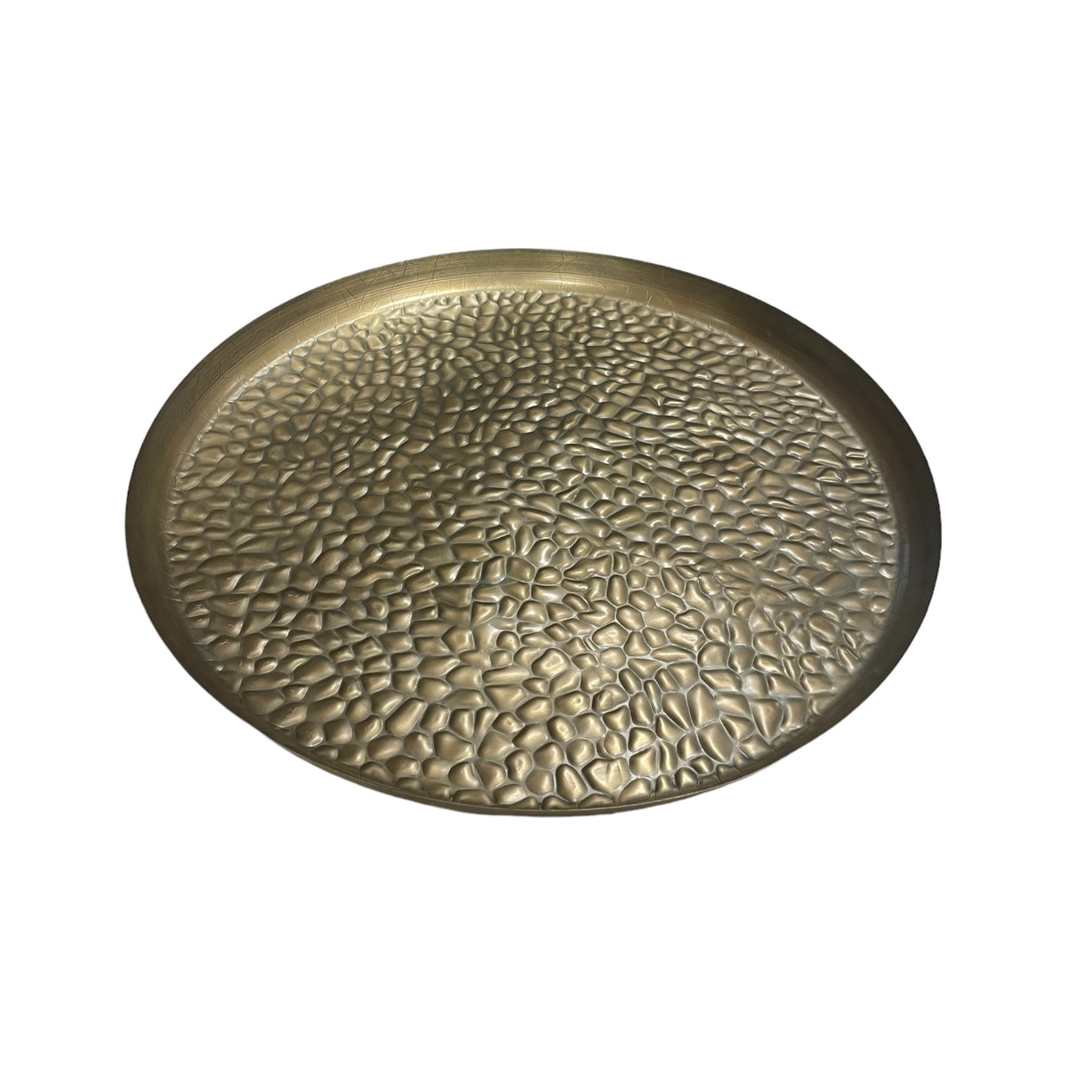 Mezi Embossed Tray - Antique Brass
