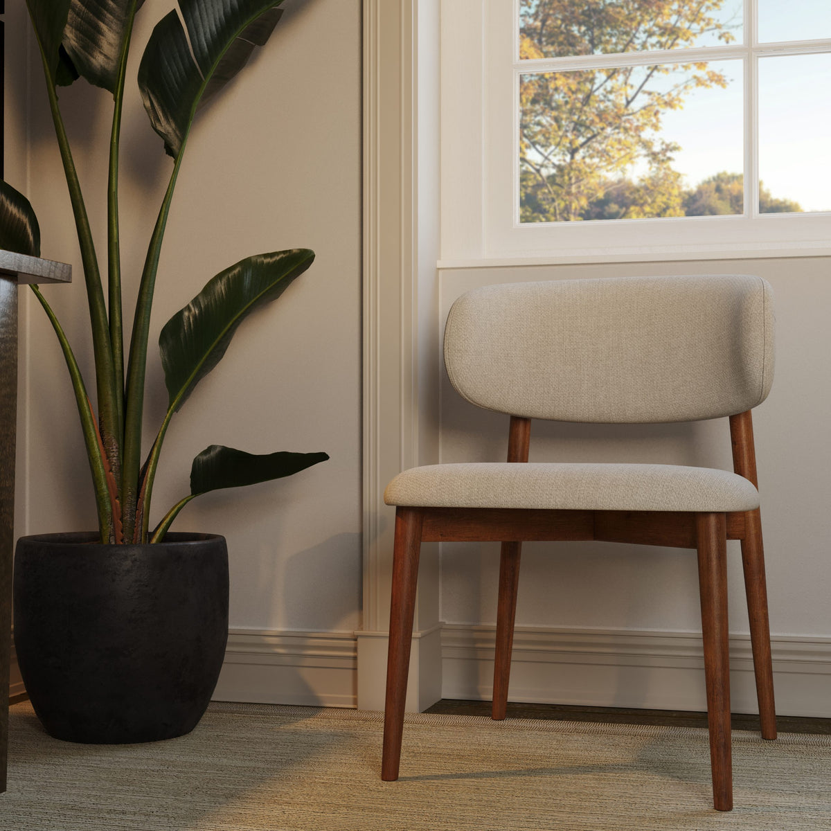 Montana Dining Chair - Shell / Honey Leg