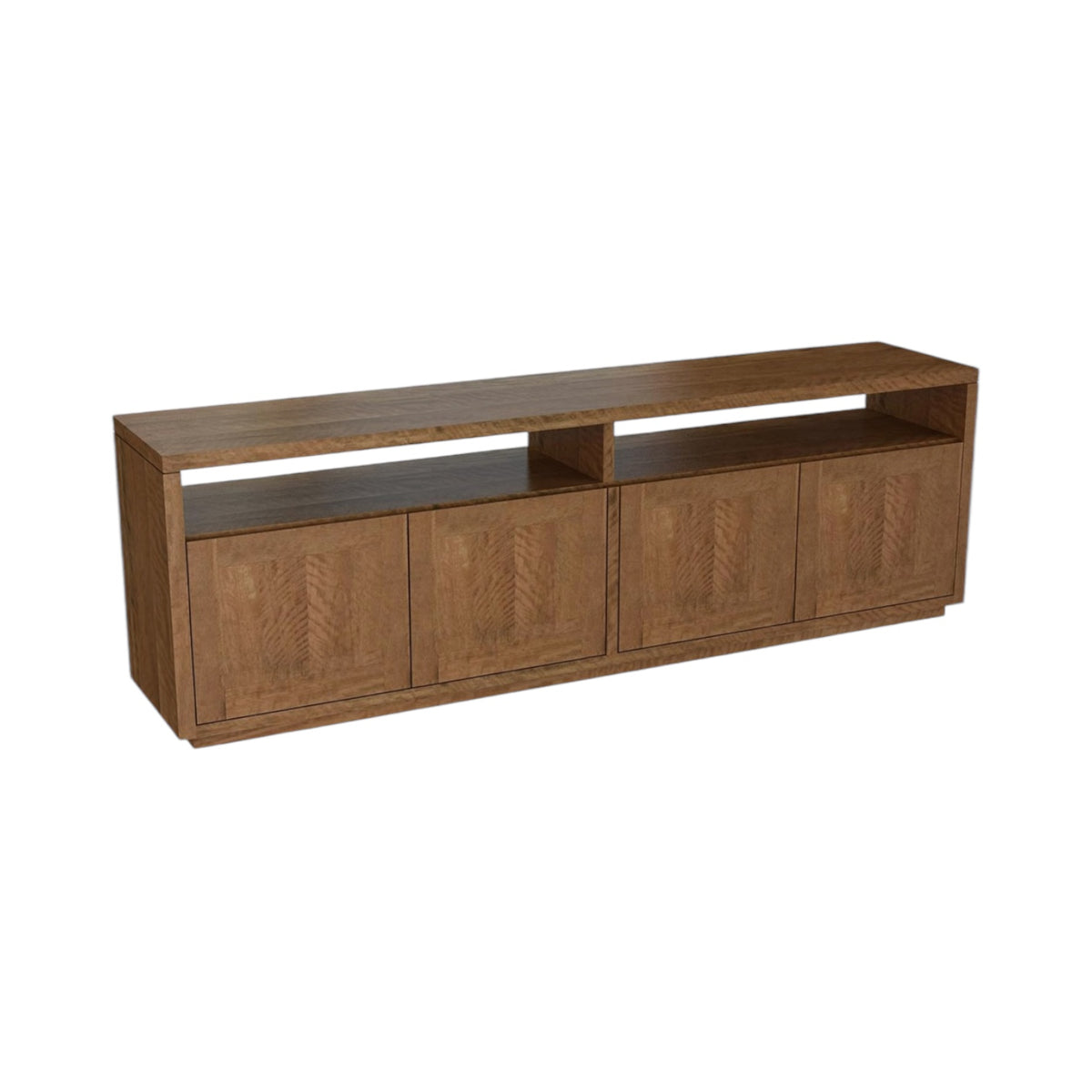 Montana High Entertainment Unit 220cm - Mango Wood