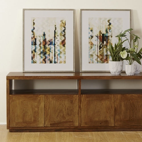 Montana High Entertainment Unit 150cm - Mango Wood