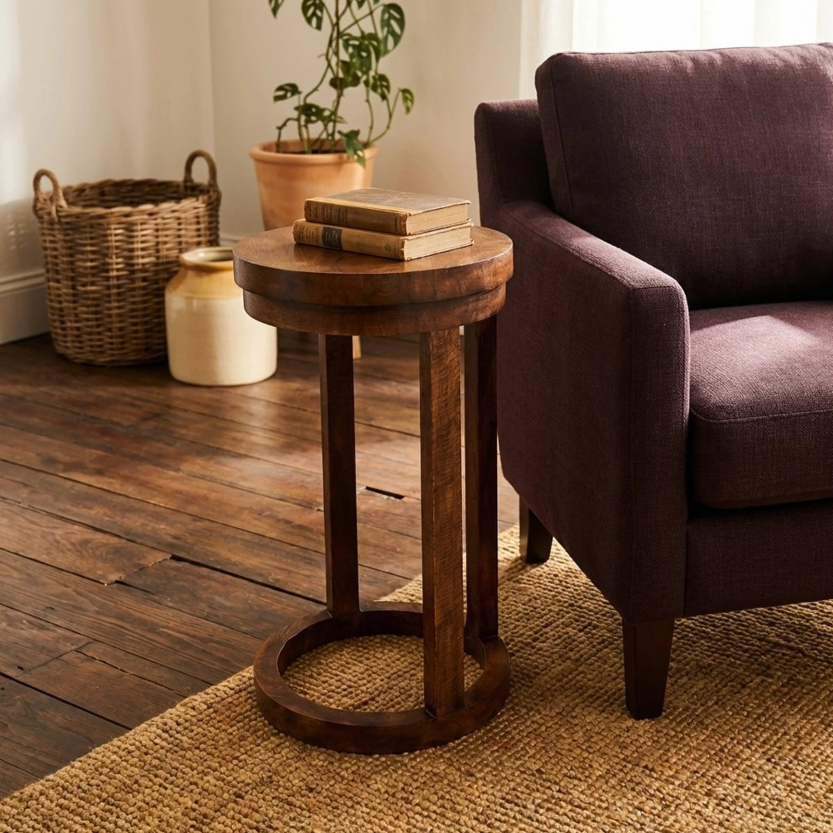 Montana Round Side Table 35cm - Mango Wood