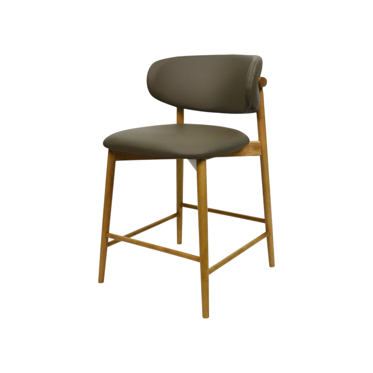 Montana Barstool - Oslo Olive / Natural Leg