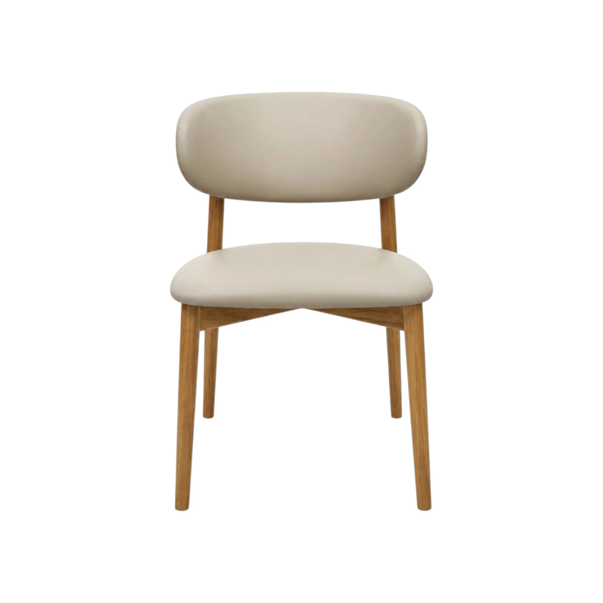 Montana Dining Chair - Oslo Creta Leather / Natural Leg