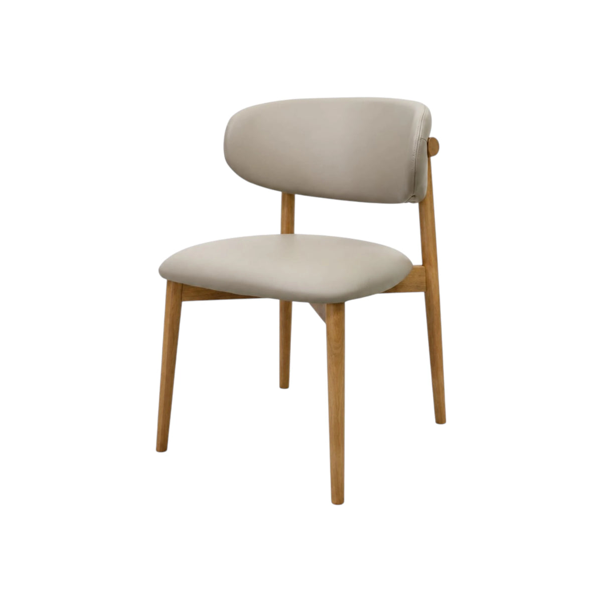 Montana Dining Chair - Oslo Creta Leather / Natural Leg