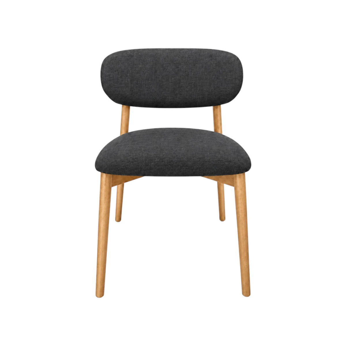 Montana Dining Chair - Charcoal / Natural Leg