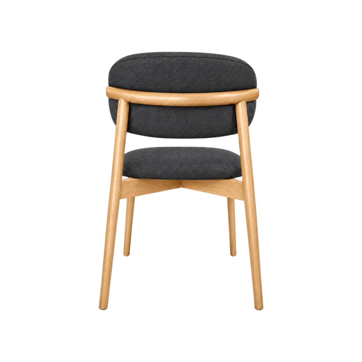 Montana Dining Chair - Charcoal / Natural Leg