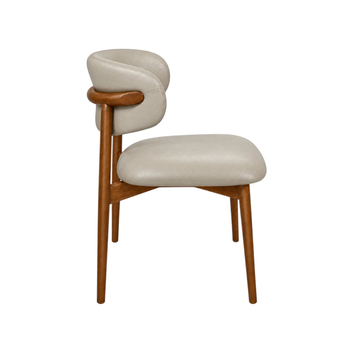 Montana Dining Chair - Oslo Creta Leather / Honey Leg
