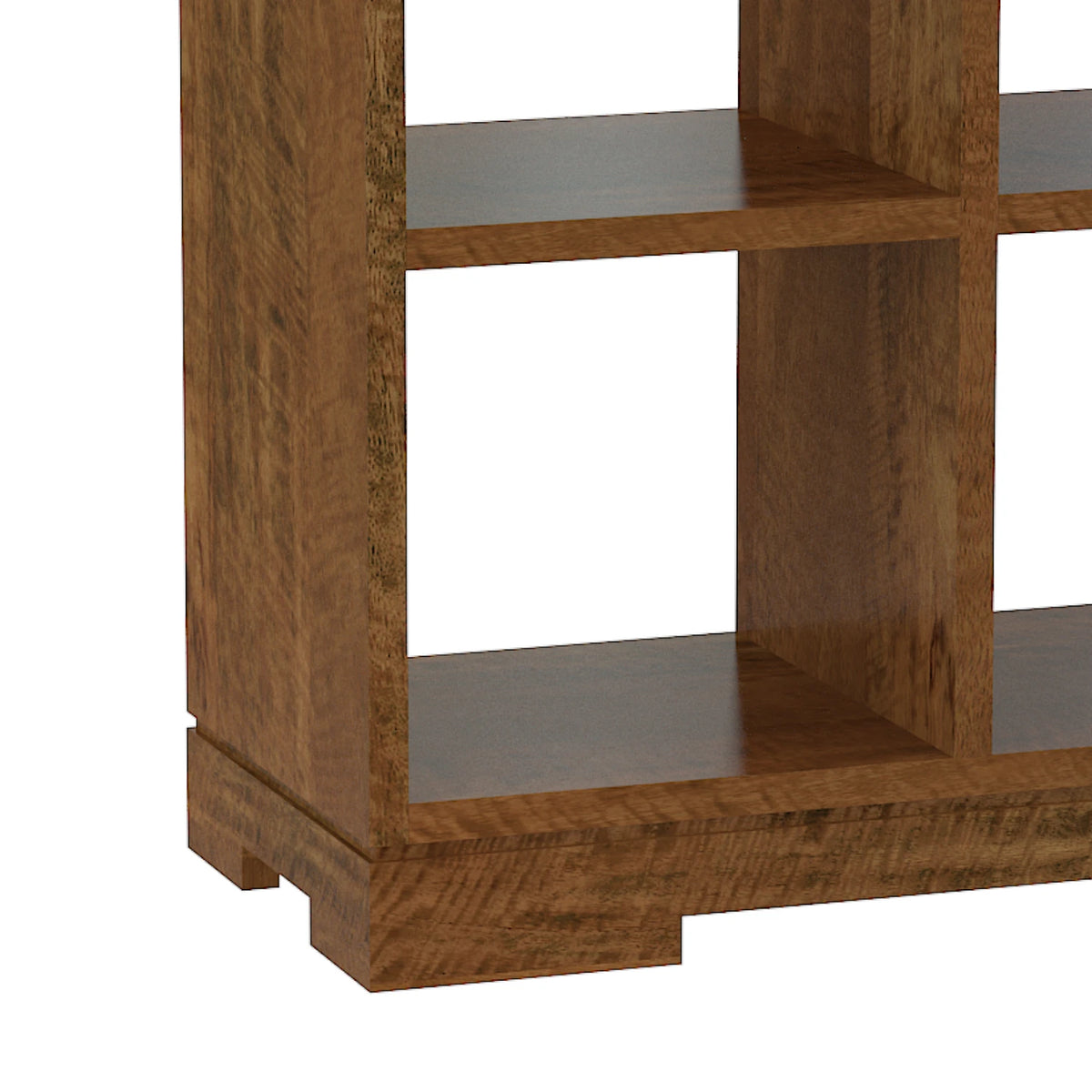 New York 6 Cube Tall Display Bookcase - Mango Wood