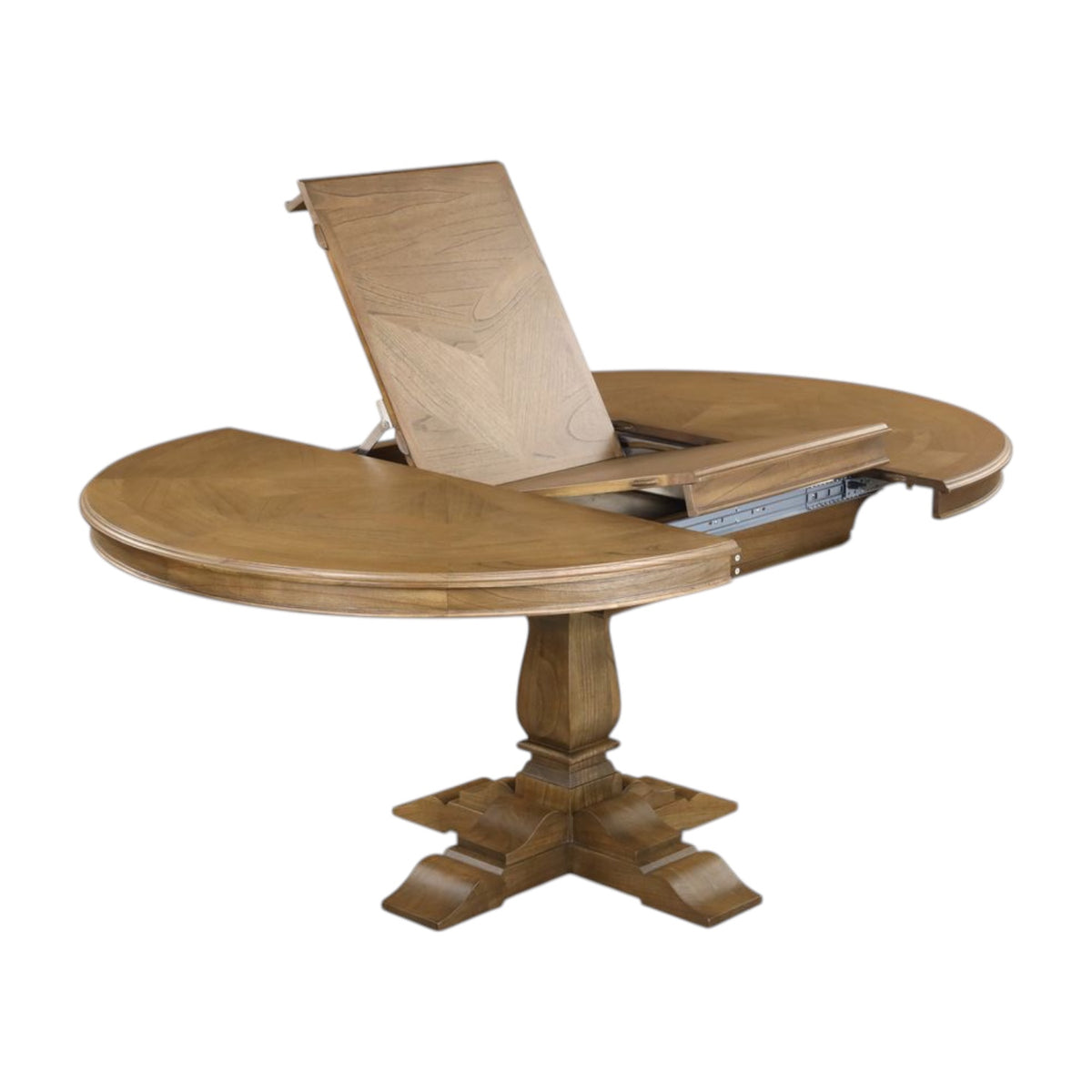 Deauville Round Extension Dining Table 125-175cm - Provincial Parquetry