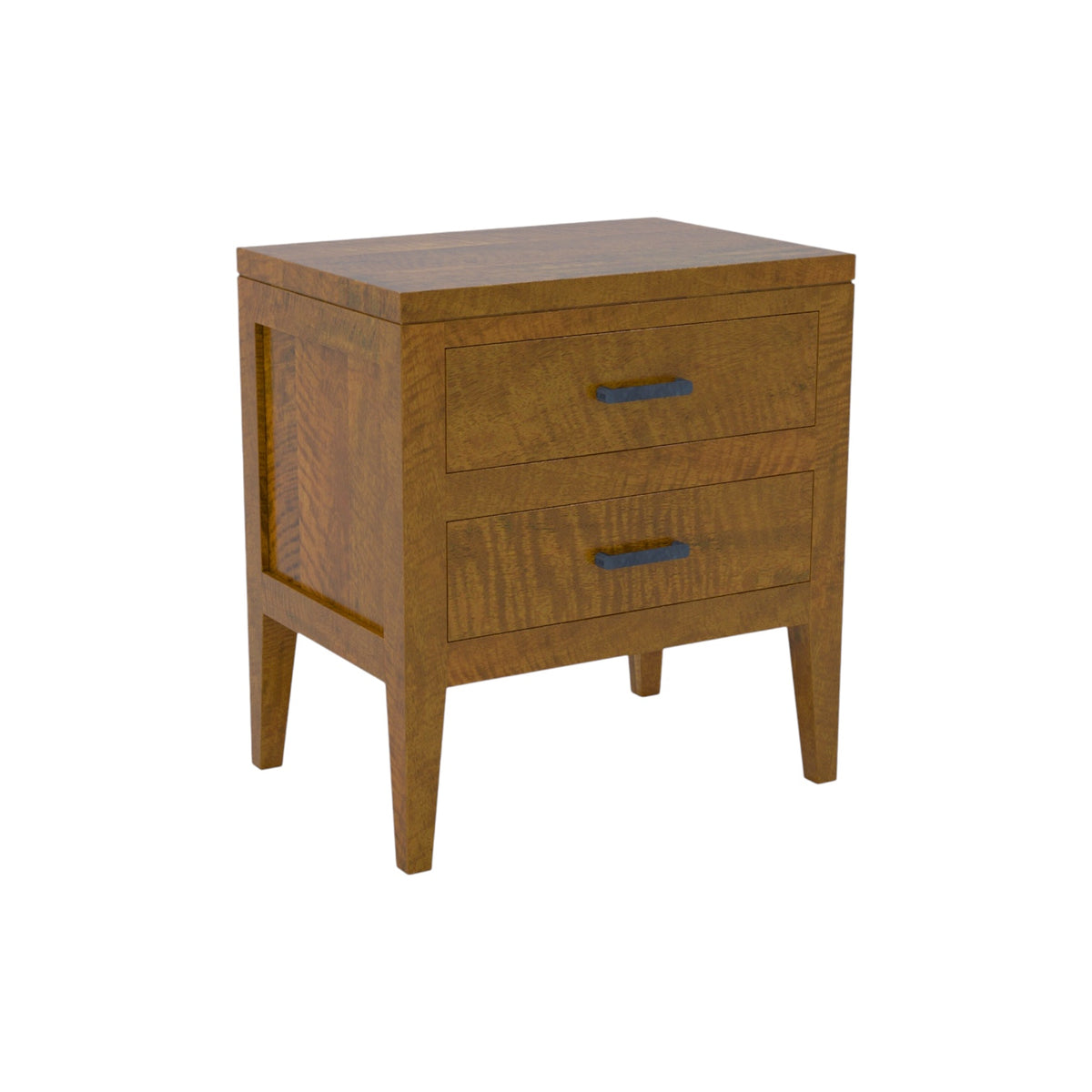 New York 2 Drawer Bedside Table - Mango Wood
