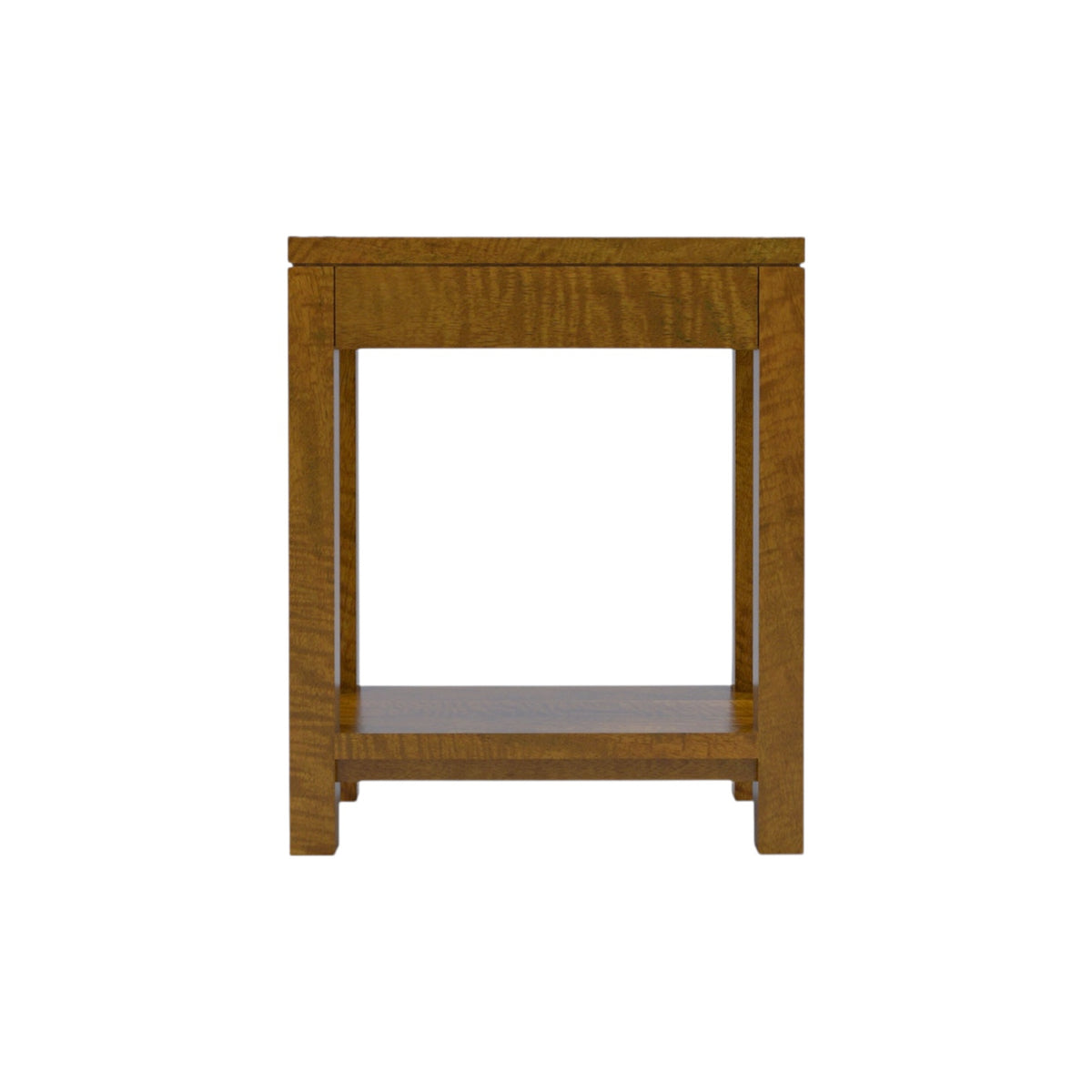 New York Side Table 50cm with Shelf - Mango Wood