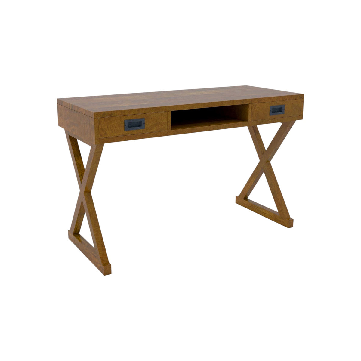 New York Cross Leg Desk 120cm - Mango Wood