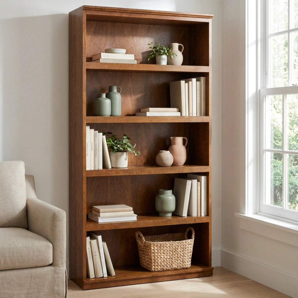 Newport Bookcase 120cm - Mango Wood