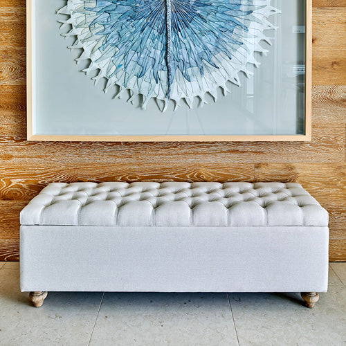 Valentina Storage Bench - Linen