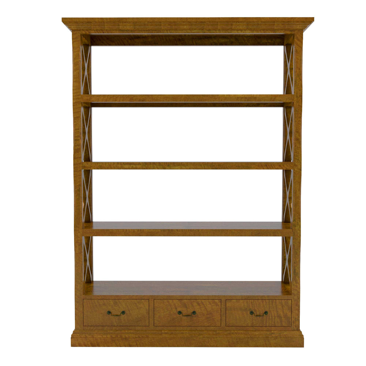 Phoenix Wide Bookcase - Mango Wood