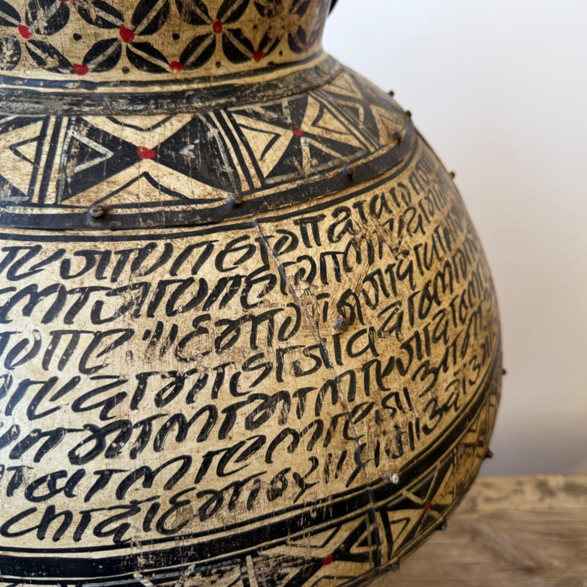 White Tall Painted Iron Urn - Extra Large