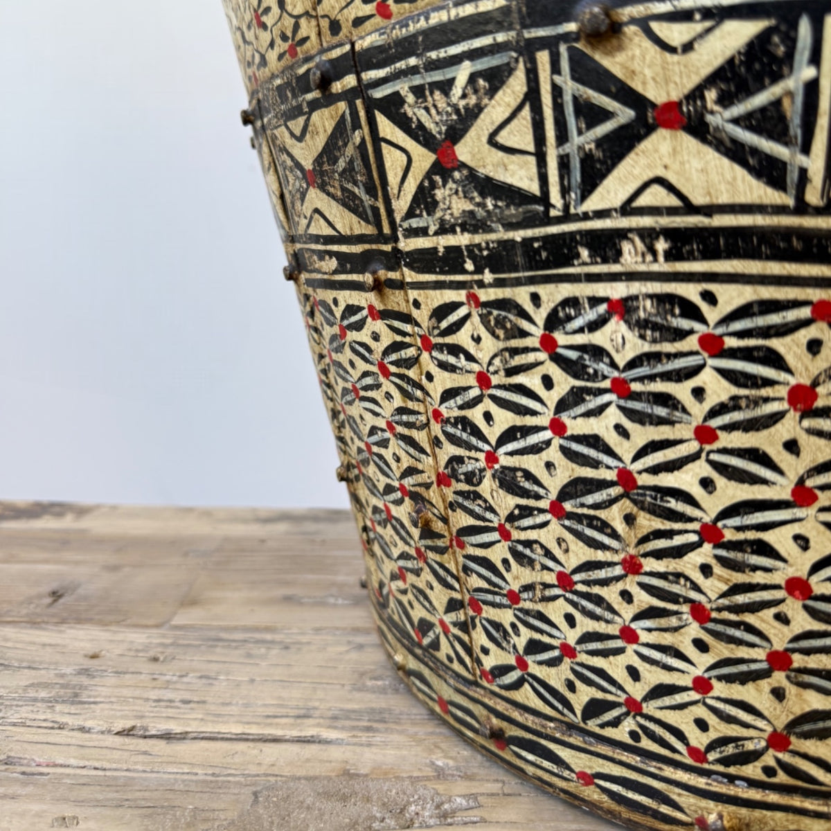 White Tall Painted Iron Urn - Extra Large