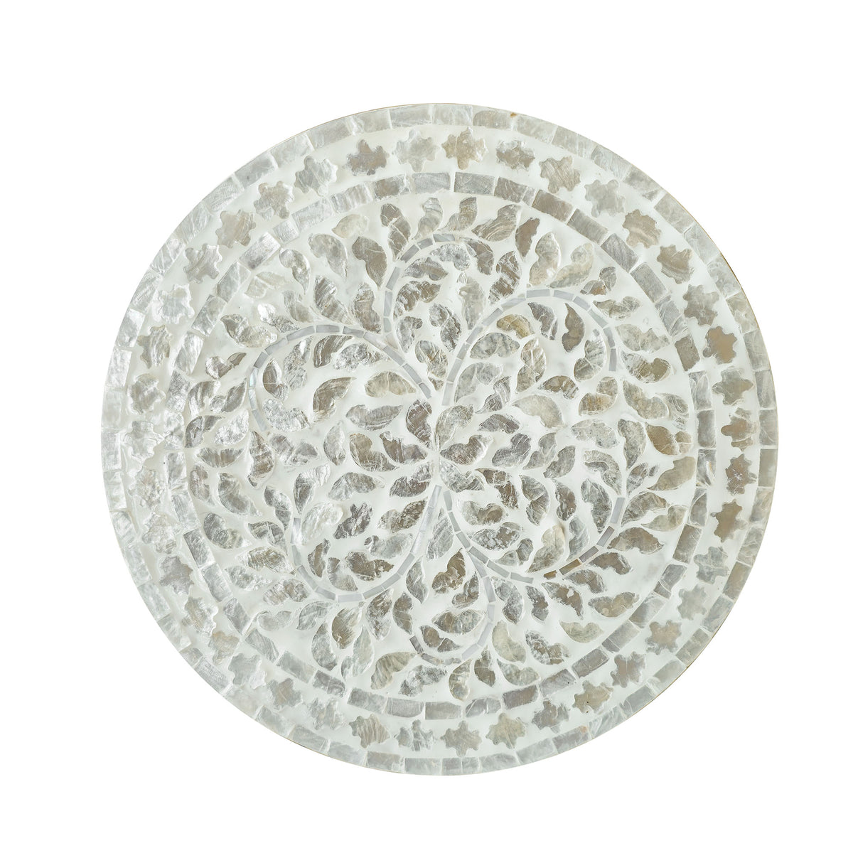 Capiz Placemat - White Flower