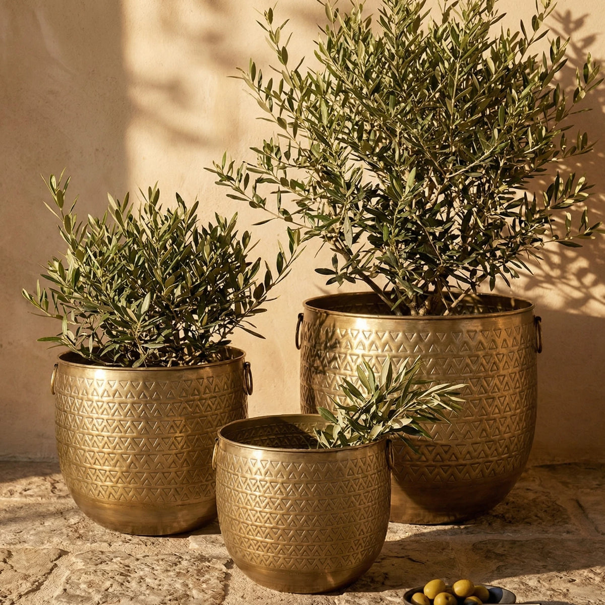 Azure Brass Iron Planter - Extra Large