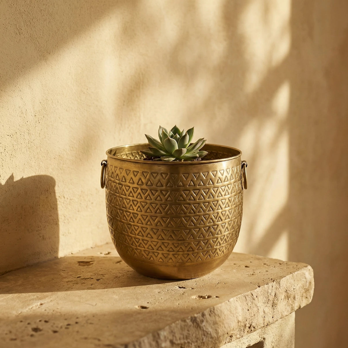 Azure Brass Iron Planter - Extra Small