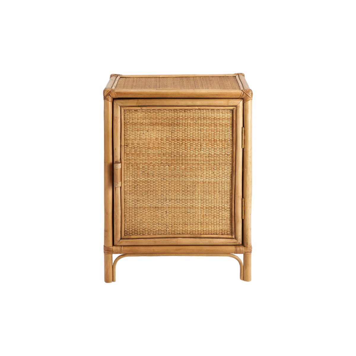 Raffles Rattan Right Bedside Table - Natural