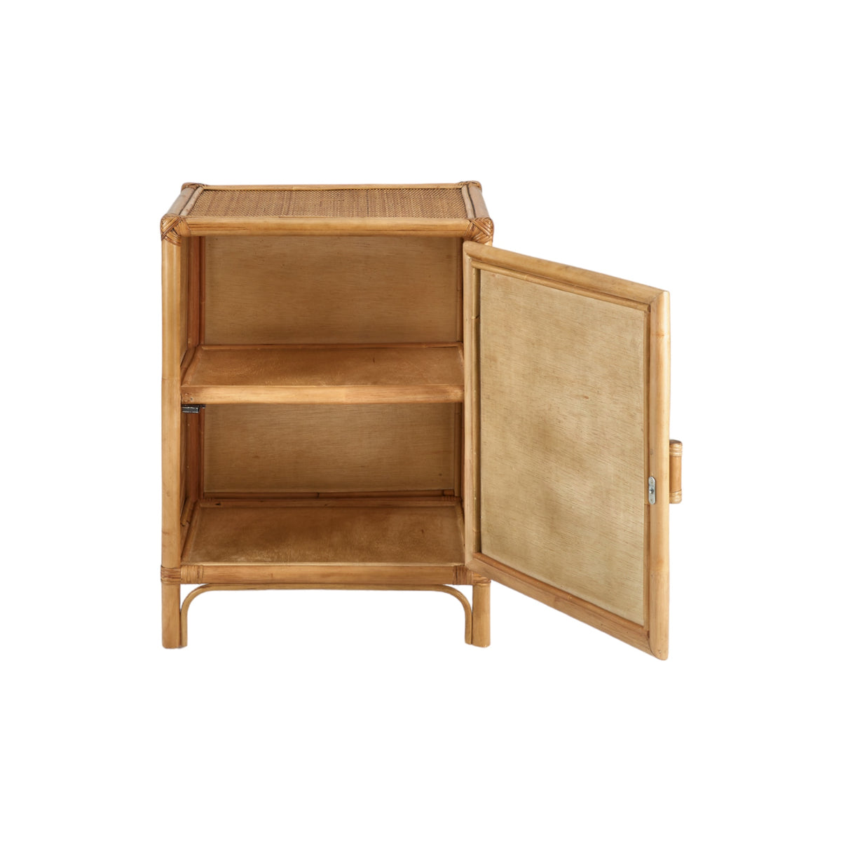 Raffles Rattan Right Bedside Table - Natural