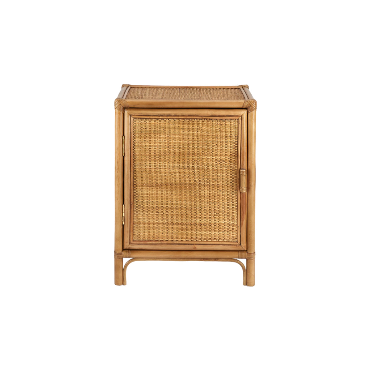 Raffles Rattan Left Bedside Table - Natural