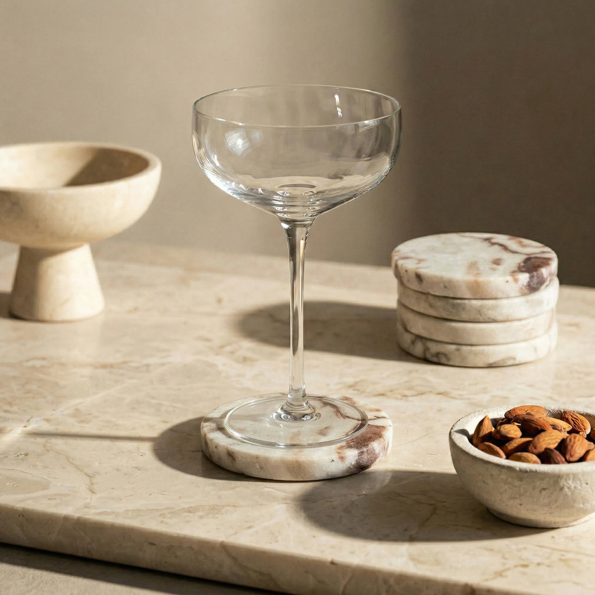 Round Onyx Coasters - Set of 4