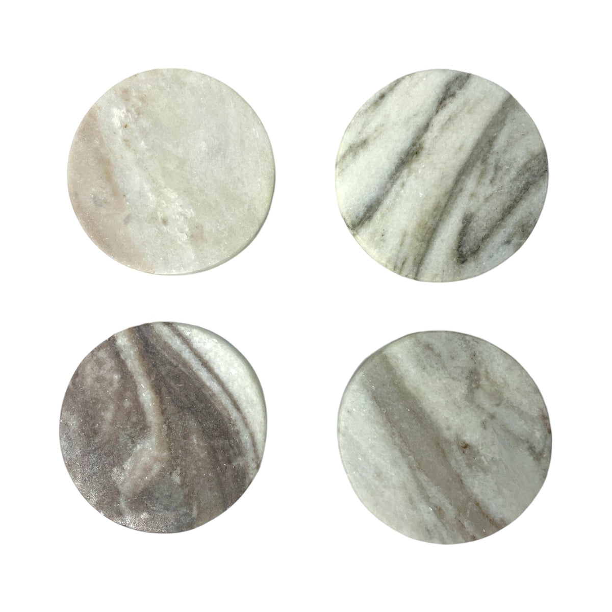 Round Onyx Coasters - Set of 4