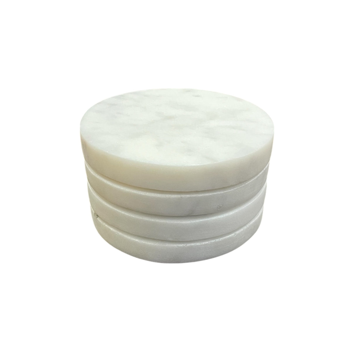 Round Marble Coasters - Set of 4
