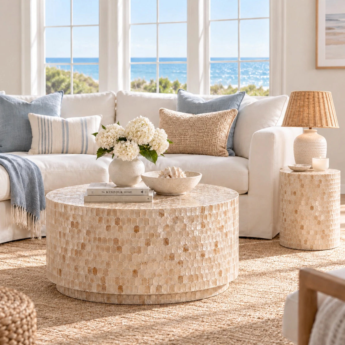 Sand Dune Capiz Coffee Table