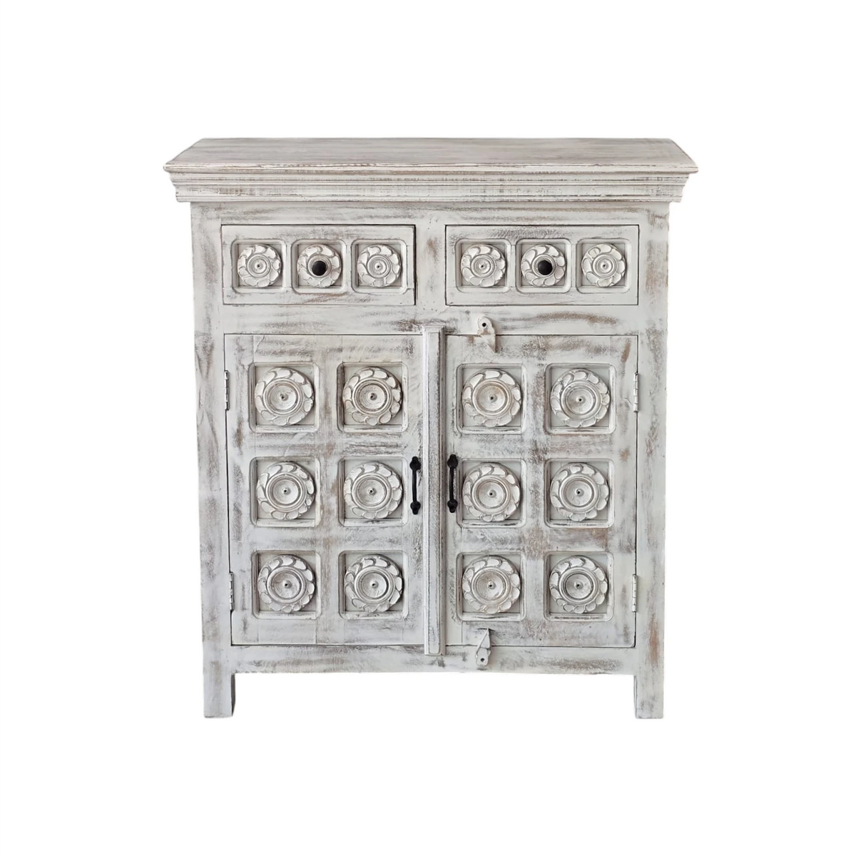 Medallion Carved Small Buffet