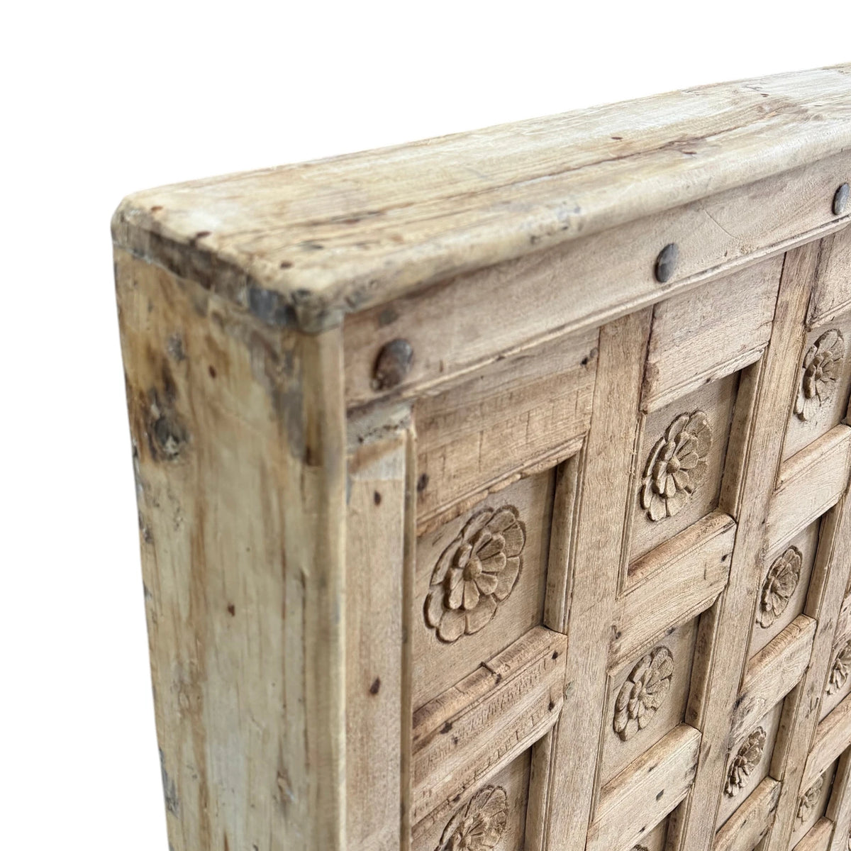 CARVED TIMBER WALL PANEL 122 x 12 x149cm