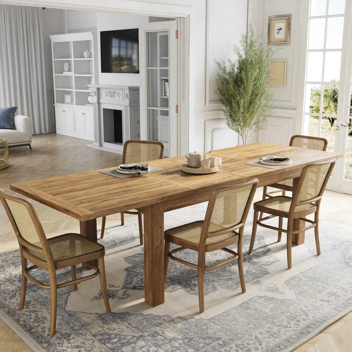 Bellagio Extension Dining Table 180-280cm - Natural