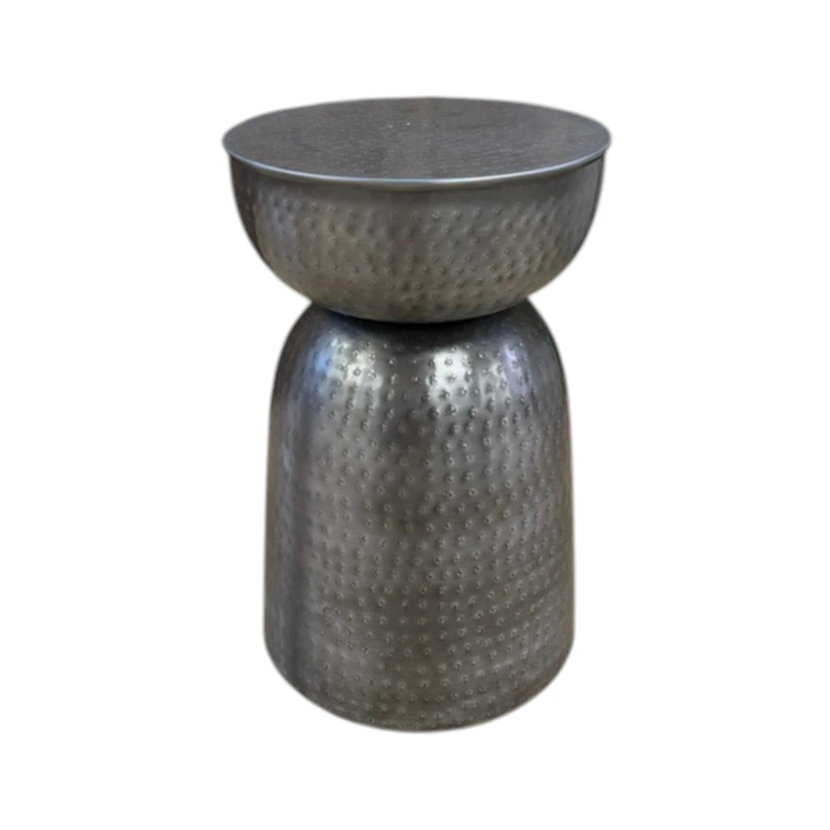Chloe Side Table - Textured Zinc