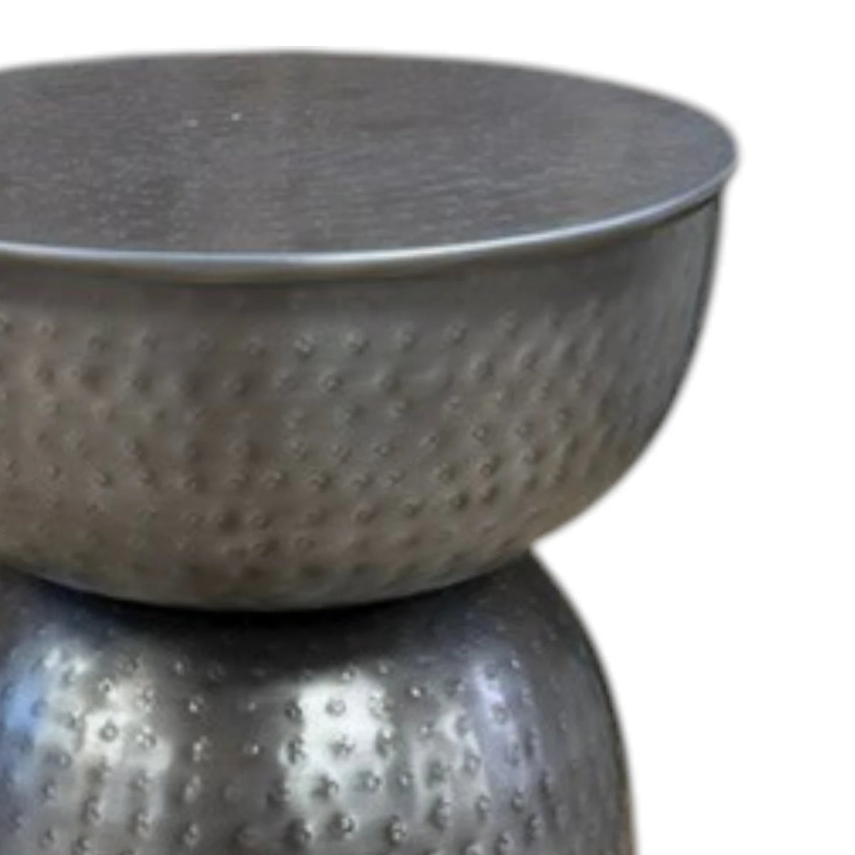 Chloe Side Table - Textured Zinc