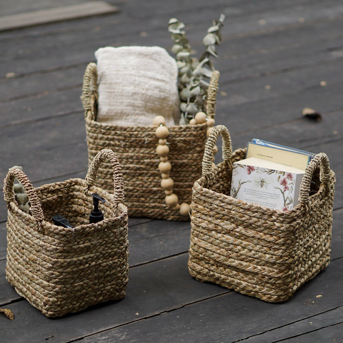 Square Mini Basket Medium - Natural