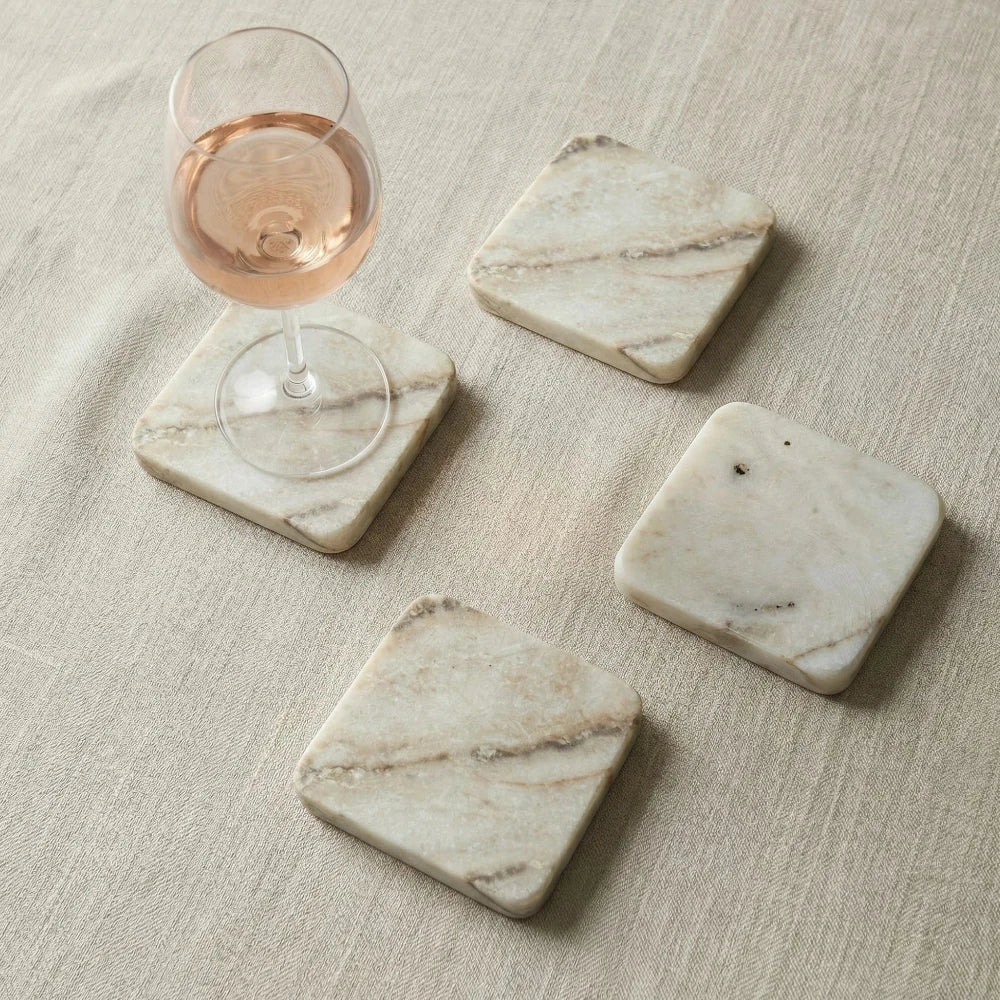 Square Onyx Coasters - Set of 4