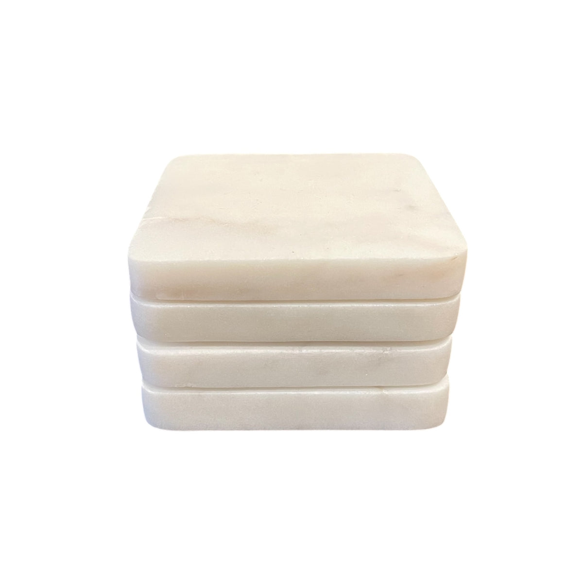 Square Marble Coasters - Set of 4