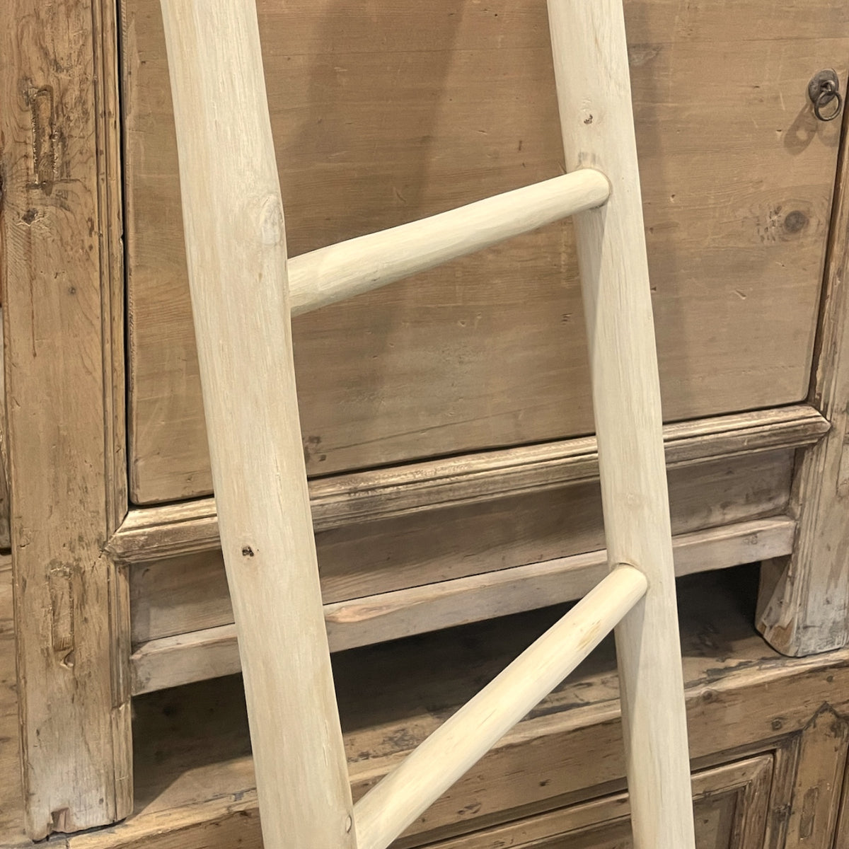 Teak Wood 5 Rung Ladder