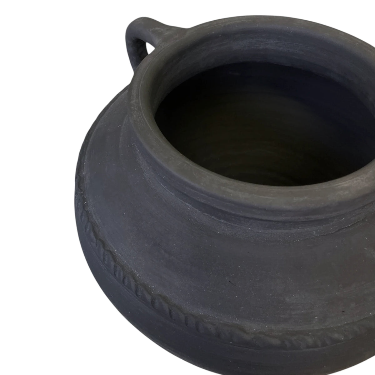 Mela Black Terracotta Vase