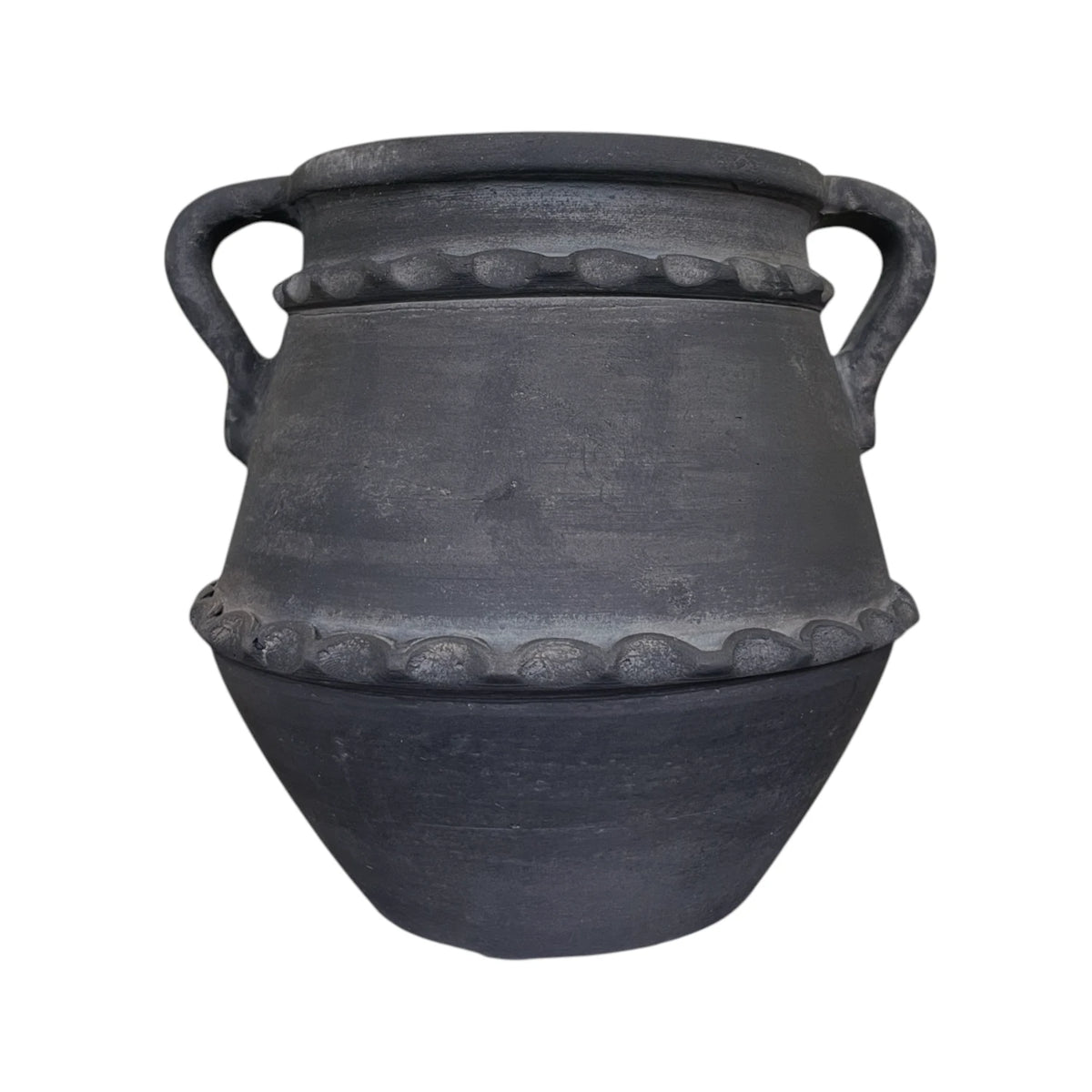 Pera Black Terracotta Vase