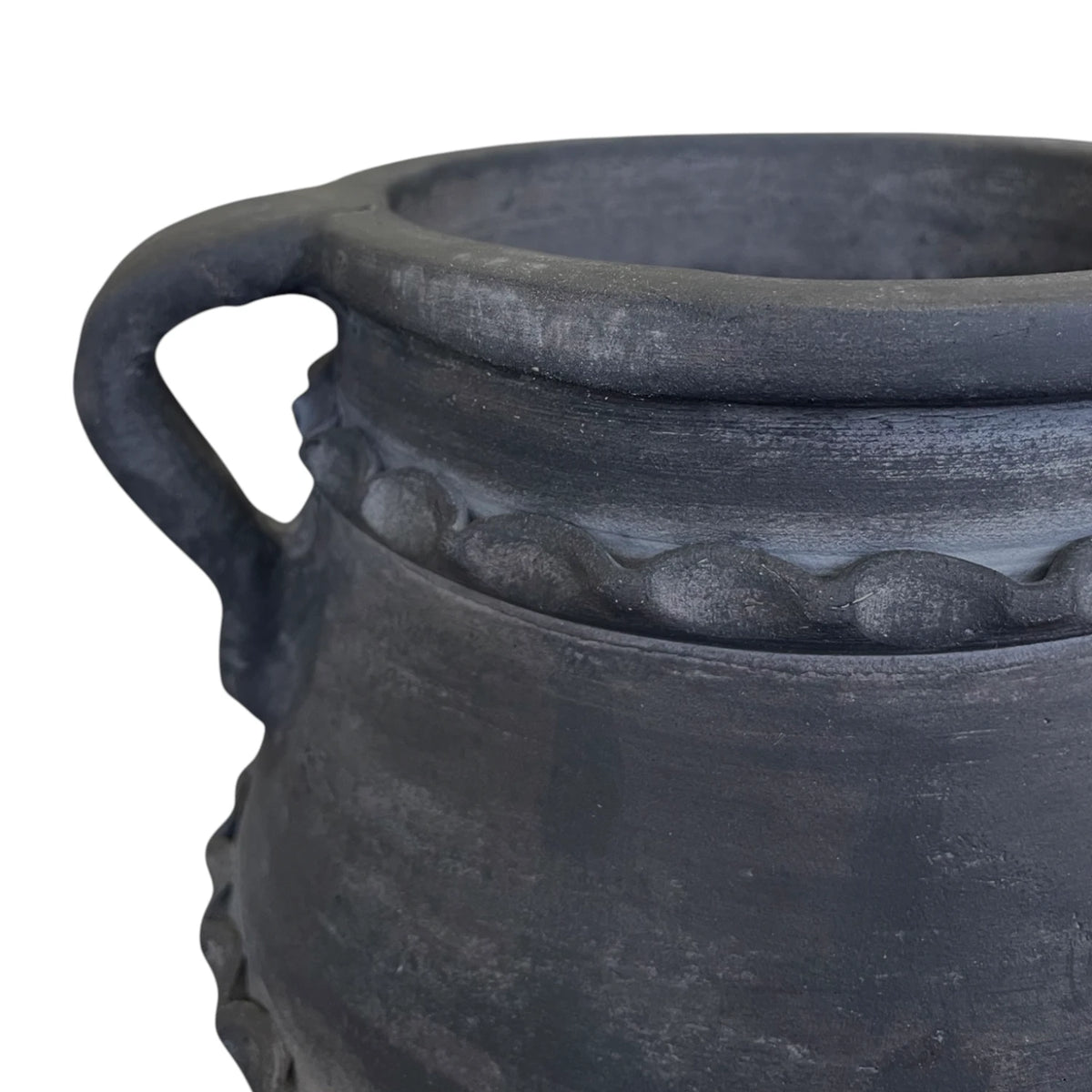 Pera Black Terracotta Vase